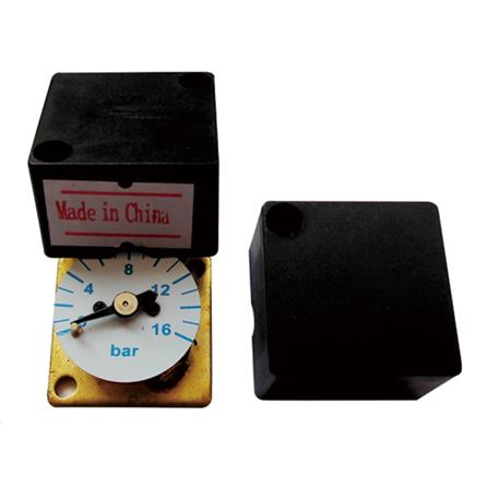 Y30 axial square pressure gauge