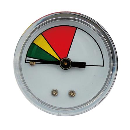 Y40 axial plastic pressure gauge(press type) Screw thread/NPT1/8