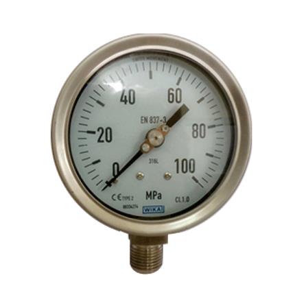 Y63 axial aseismatic pressure gauge(sealing cover ring) Screw thread BSP1/4
