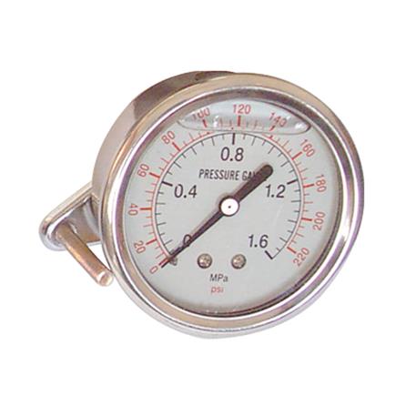 Y63 axial all stainless steel aseismatic oil pressure gauge Screw thread BSP 1/4