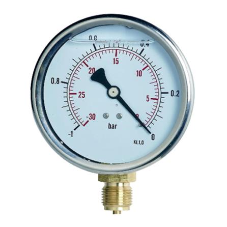 Y100 radial stainless steel oil pressure gauge crew thread 1/2G